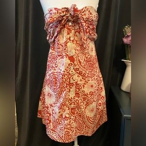 Blue Tassel for Anthropologie Hawaiian Mini Dress